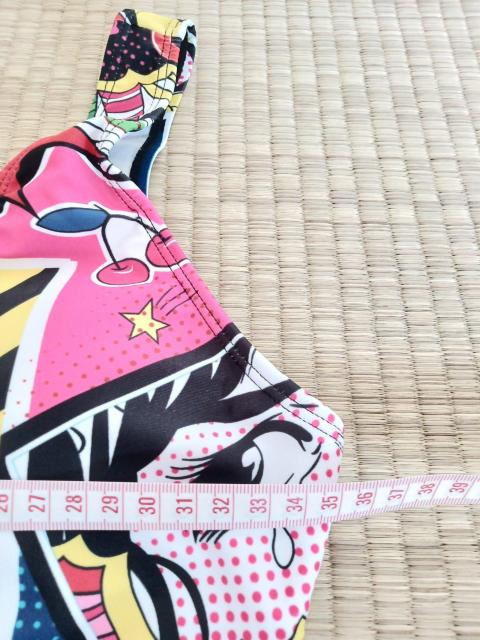 キャラクター アニメ バックレスワンピース水着 Sサイズ(US) < 女性ファッション  キャラクター アニメ バックレスワンピース水着 Sサイズ(US) < 女性ファッションの