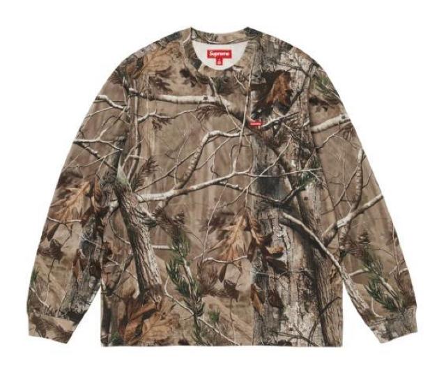 Supreme Small Box L/S Tee Realtree Camo �l  �� �u�����h�� 