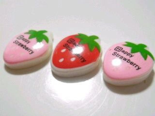 《New》<スイーツ>デコパーツ★Happy*ストロベリー/いちご【2色=3個セット】 < 香水/コスメ/ネイル  《New》<スイーツ>デコパーツ★Happy*ストロベリー/いちご【2色=3個セット】 < 香水/コスメ/ネイルの