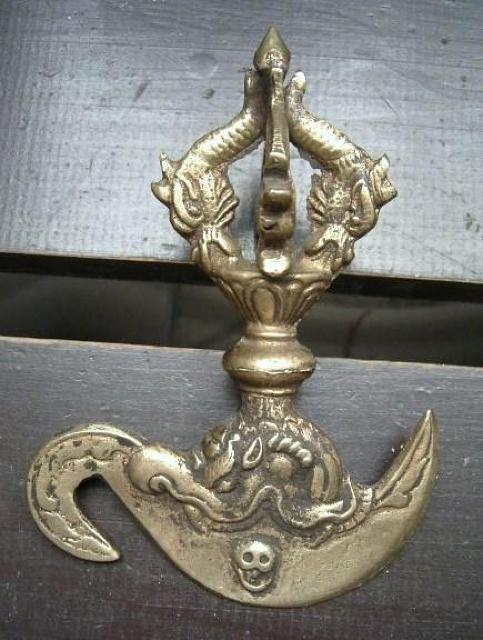 ☆即決☆真鍮製 カルタリ刀 11.5センチ 密教法具 < インテリア/ライフ ☆即決☆真鍮製 カルタリ刀 11.5センチ 密教法具 < インテリア/ライフの