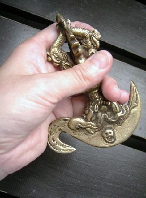 ☆即決☆真鍮製 カルタリ刀 11.5センチ 密教法具 < インテリア/ライフ ☆即決☆真鍮製 カルタリ刀 11.5センチ 密教法具 < インテリア/ライフの