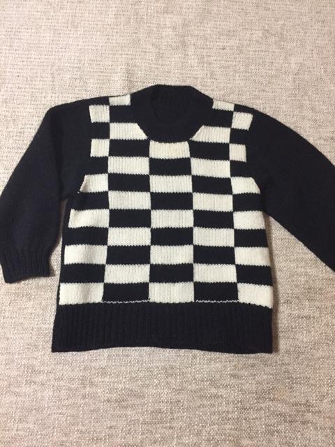 664.編み機☆黒白ブロック柄セーター < ペット/手芸/園芸  664.編み機☆黒白ブロック柄セーター  < ペット/手芸/園芸の