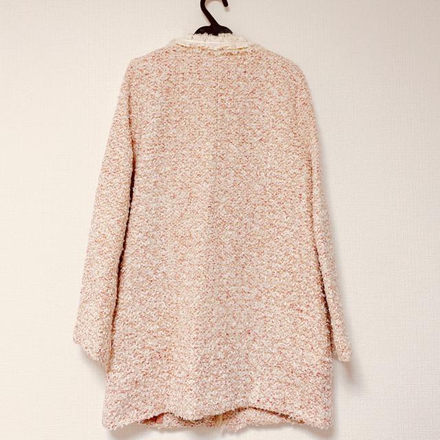ピンクゴールドオフホワイトレースツイードジャケットコート新品 < 女性ファッション ピンクゴールドオフホワイトレースツイードジャケットコート新品 < 女性ファッションの
