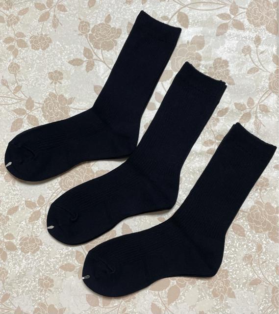 靴下 スクールソックス クルー丈 M 日本製 新品、未使用 < 女性ファッション  靴下 スクールソックス クルー丈 M 日本製 新品、未使用 < 女性ファッションの