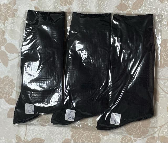 靴下 スクールソックス クルー丈 M 日本製 新品、未使用 < 女性ファッション  靴下 スクールソックス クルー丈 M 日本製 新品、未使用 < 女性ファッションの