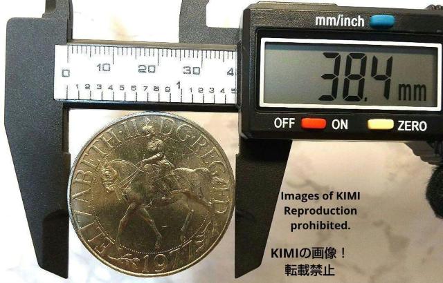 エリザベス女王2世 在位25周年記念硬貨 1977年 大型硬貨 直径38.4mm ELIZABETH II DG REGFD < ホビー  エリザベス女王2世 在位25周年記念硬貨 1977年 大型硬貨 直径38.4mm ELIZABETH II DG REGFD < ホビーの