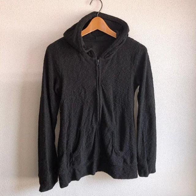 ◆Ravijour/ラヴィジュール◆定番フード付きパーカー*ネップパイルパーカー★ブラック*ルームウェア部屋着 < 女性ファッション ◆Ravijour/ラヴィジュール◆定番フード付きパーカー*ネップパイルパーカー★ブラック*ルームウェア部屋着 < 女性ファッションの