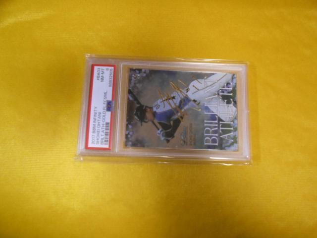 大谷翔平 2017 BBM #BA03金箔サイン PSA9 MINT 美品 < トレーディングカード  大谷翔平 2017 BBM #BA03金箔サイン PSA9 MINT 美品  < トレーディングカードの
