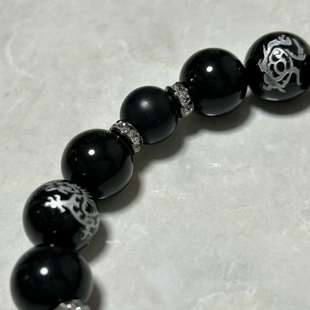 約12mm 青龍/白虎/ 玄武/朱雀仕様ブレスレット内径約16cm < 男性アクセサリー/時計  約12mm 青龍/白虎/ 玄武/朱雀仕様ブレスレット内径約16cm < 男性アクセサリー/時計の