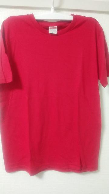 無地の赤色Sサイズ半袖テーシャツ1枚 < 男性ファッション  無地の赤色Sサイズ半袖テーシャツ1枚 < 男性ファッションの