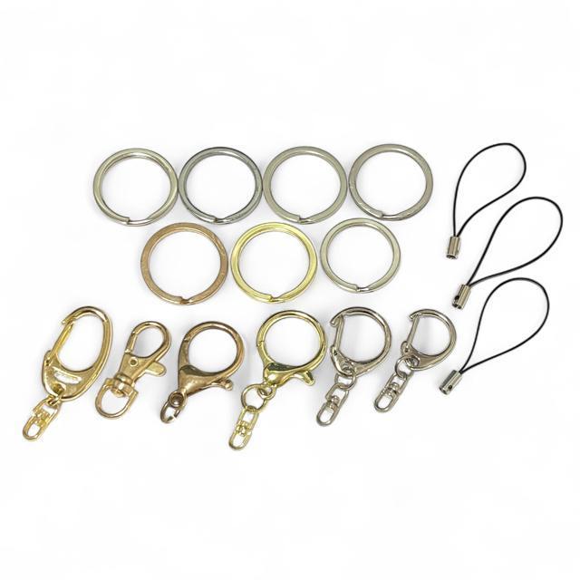 【SALE】キーホルダー&ストラップパーツ16点セット < ペット/手芸/園芸  【SALE】キーホルダー&ストラップパーツ16点セット < ペット/手芸/園芸の