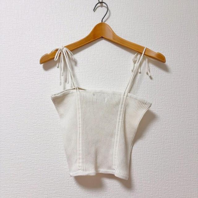 ◆Kastane/カスタネ◆ニットキャミソール★ホワイトF*カジュアルコーデ美品♪ < ブランド ◆Kastane/カスタネ◆ニットキャミソール★ホワイトF*カジュアルコーデ美品♪ < ブランドの