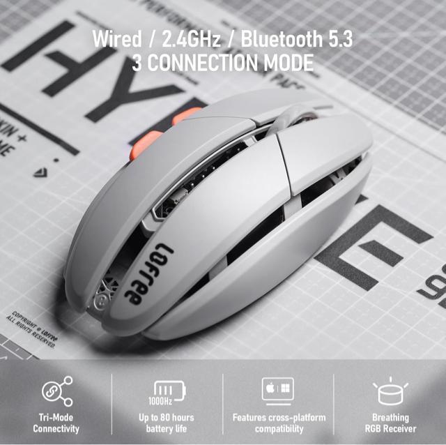 新品、未開封■LOFREE Hypace 超軽量ワイヤレスゲーミングマウス 47g クレヨングレー < PC本体/周辺機器  新品、未開封■LOFREE Hypace 超軽量ワイヤレスゲーミングマウス 47g クレヨングレー < PC本体/周辺機器の