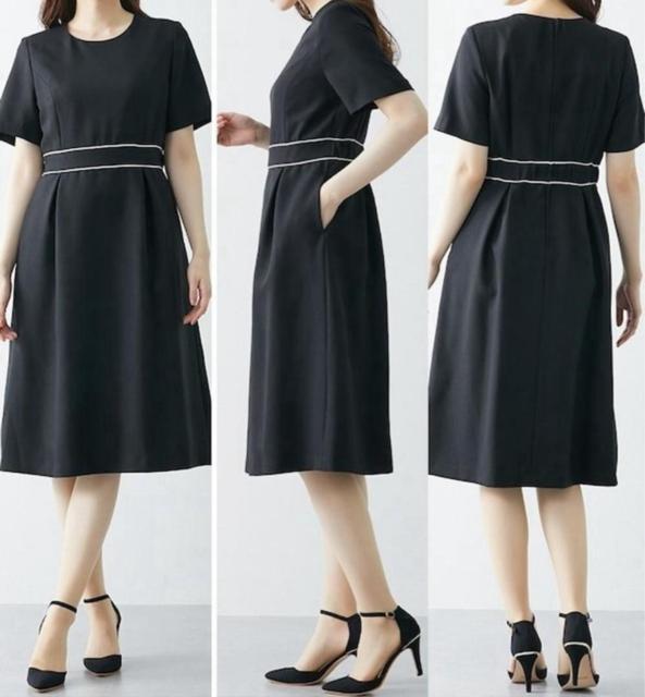 新品☆L♪ワンピーススーツ♪黒系セレブレイトスーツ入学式卒業式にもR165 < 女性ファッション 新品☆L♪ワンピーススーツ♪黒系セレブレイトスーツ入学式卒業式にもR165 < 女性ファッションの