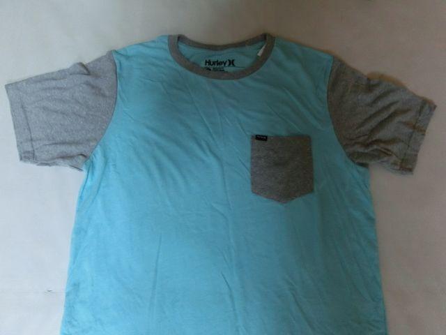 USA購入【Hurley】ソフト素材ポケット付 TシャツUS L 青 x 灰 < ブランド  USA購入【Hurley】ソフト素材ポケット付 TシャツUS L 青 x 灰  < ブランドの