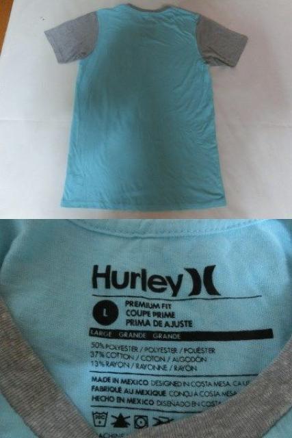 USA購入【Hurley】ソフト素材ポケット付 TシャツUS L 青 x 灰 < ブランド  USA購入【Hurley】ソフト素材ポケット付 TシャツUS L 青 x 灰 < ブランドの