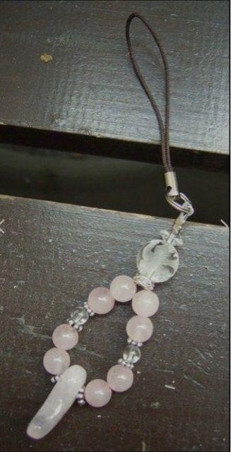 *勾玉*朱雀彫水晶xローズクォーツストラップ < 家電/AV *勾玉*朱雀彫水晶xローズクォーツストラップ < 家電/AVの