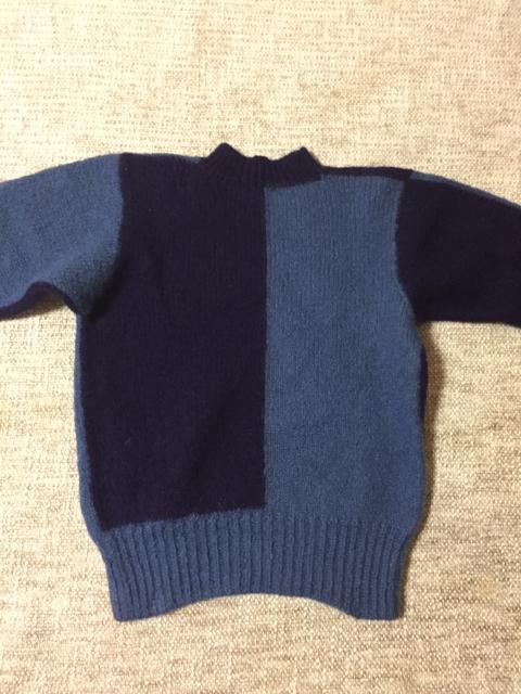 657.編み機☆配色セーター☆ブルー系 < ペット/手芸/園芸  657.編み機☆配色セーター☆ブルー系 < ペット/手芸/園芸の