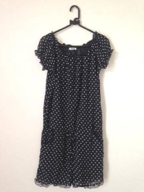JIGGY■ドット さらさら レース オールインワン ワンピース M < 女性ファッション  JIGGY■ドット さらさら レース オールインワン ワンピース M  < 女性ファッションの
