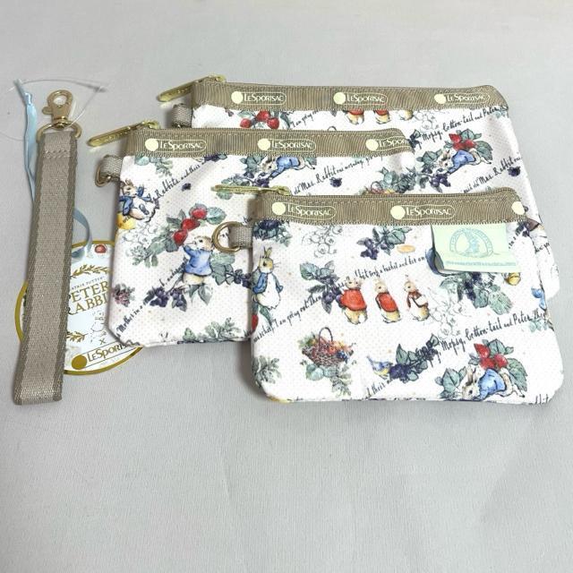 ★新品★LeSportsac レスポートサック ピーターラビット 3連ポーチ コスメポーチ 3455 セット 送料無料 < 女性ファッション  ★新品★LeSportsac レスポートサック ピーターラビット 3連ポーチ コスメポーチ 3455 セット 送料無料 < 女性ファッションの