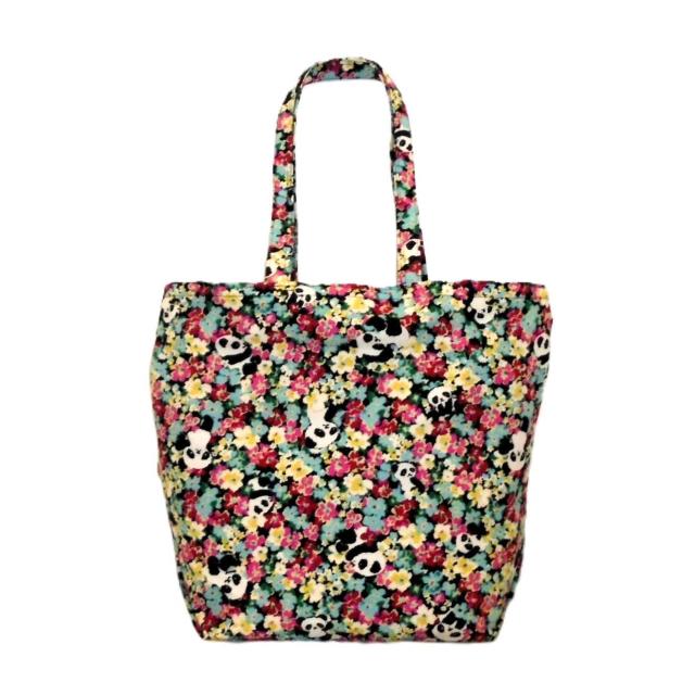 【Dカン】【LL】◆エコバッグ サブバッグ◆花かくれんぼパンダ < 女性ファッション 【Dカン】【LL】◆エコバッグ サブバッグ◆花かくれんぼパンダ < 女性ファッションの