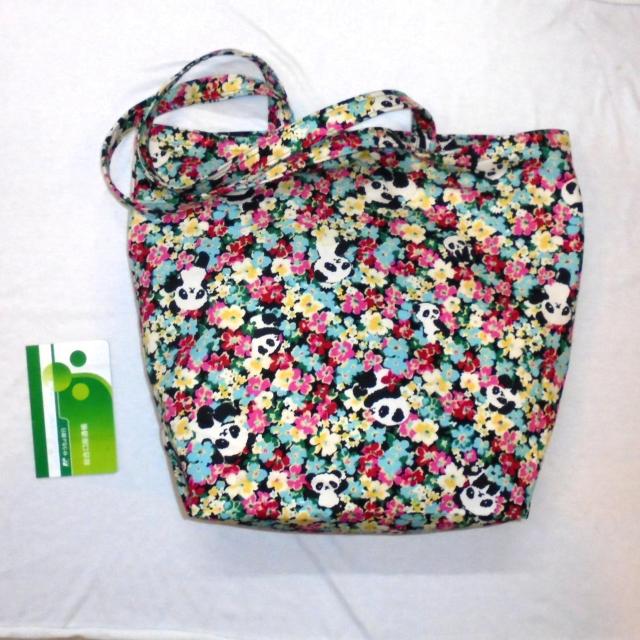 【Dカン】【LL】◆エコバッグ サブバッグ◆花かくれんぼパンダ < 女性ファッション 【Dカン】【LL】◆エコバッグ サブバッグ◆花かくれんぼパンダ < 女性ファッションの