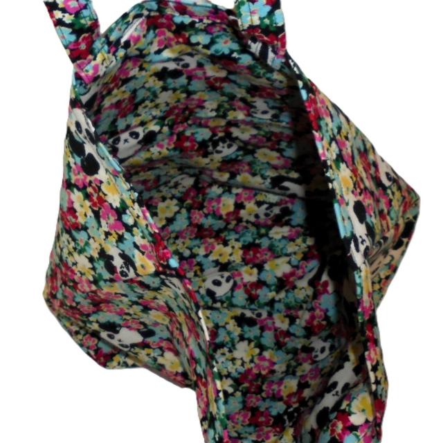 【Dカン】【LL】◆エコバッグ サブバッグ◆花かくれんぼパンダ < 女性ファッション 【Dカン】【LL】◆エコバッグ サブバッグ◆花かくれんぼパンダ < 女性ファッションの