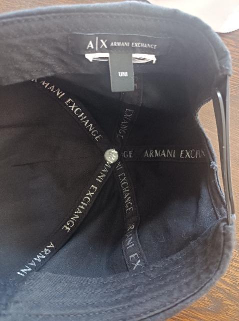 ARMANIEXCHANGE★AX白刺繍デカロゴキャップ帽子★男女OK★カッコイイ★黒白★アルマーニエクスチェンジ★ < 男性ファッション  ARMANIEXCHANGE★AX白刺繍デカロゴキャップ帽子★男女OK★カッコイイ★黒白★アルマーニエクスチェンジ★ < 男性ファッションの