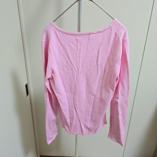 JEAN FELDINAND ニット ピンク Vネック カーディガン 長袖 < 女性ファッション JEAN FELDINAND ニット ピンク Vネック カーディガン 長袖 < 女性ファッションの