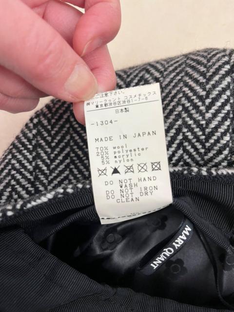 MARY QUANT マリークヮント ヘリンボーン柄 キャスケット ウール混 帽子 < ブランド MARY QUANT マリークヮント ヘリンボーン柄 キャスケット ウール混 帽子 < ブランドの