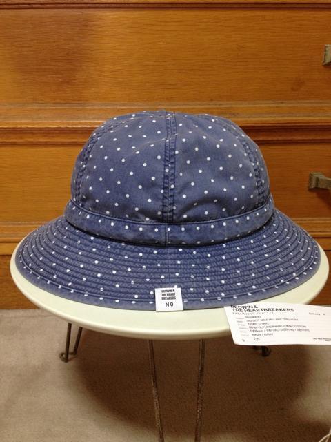 BEDWIN ベドウィン ミリタリー クルーハット 0 S ドット ネイビー青 コットン帽子 日本製 < ブランド  BEDWIN ベドウィン ミリタリー クルーハット 0 S ドット ネイビー青 コットン帽子 日本製 < ブランドの