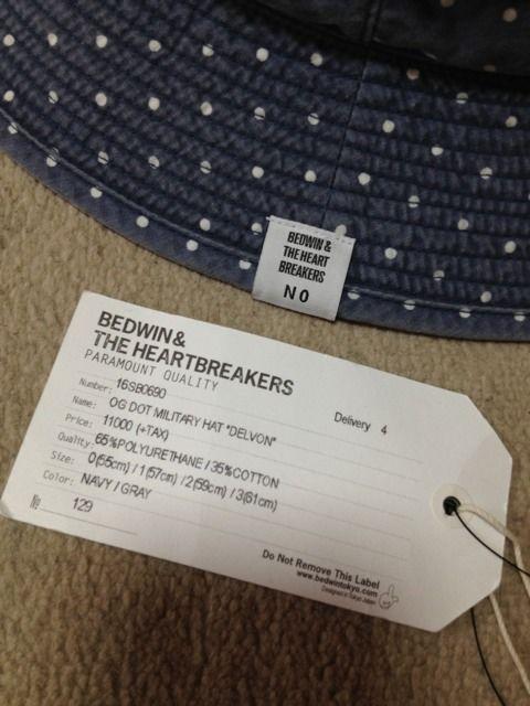 BEDWIN ベドウィン ミリタリー クルーハット 0 S ドット ネイビー青 コットン帽子 日本製 < ブランド  BEDWIN ベドウィン ミリタリー クルーハット 0 S ドット ネイビー青 コットン帽子 日本製 < ブランドの