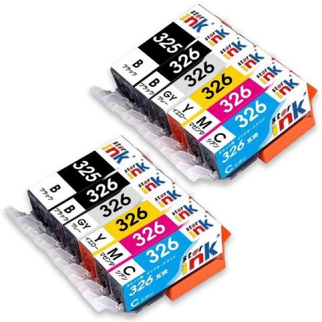 Canon ݊ CNJ[gbW BCI-325 BK + BCI-326 6F~2   PC{/Ӌ@ 