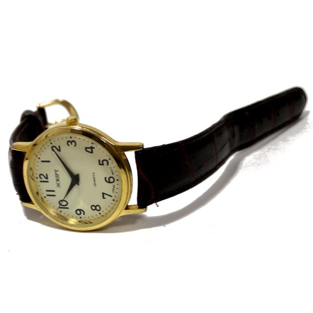 美品【980円〜】SCRIPT/スクリプ【日本製】メンズ腕時計 < 男性アクセサリー/時計  美品【980円〜】SCRIPT/スクリプ【日本製】メンズ腕時計 < 男性アクセサリー/時計の