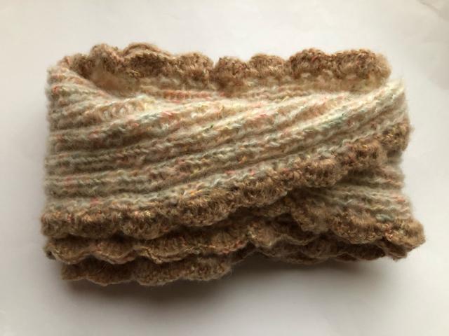 ハンドメイド スヌード ふんわりふわふわモヘア♪ 秋色♪ < 女性ファッション  ハンドメイド スヌード ふんわりふわふわモヘア♪ 秋色♪ < 女性ファッションの