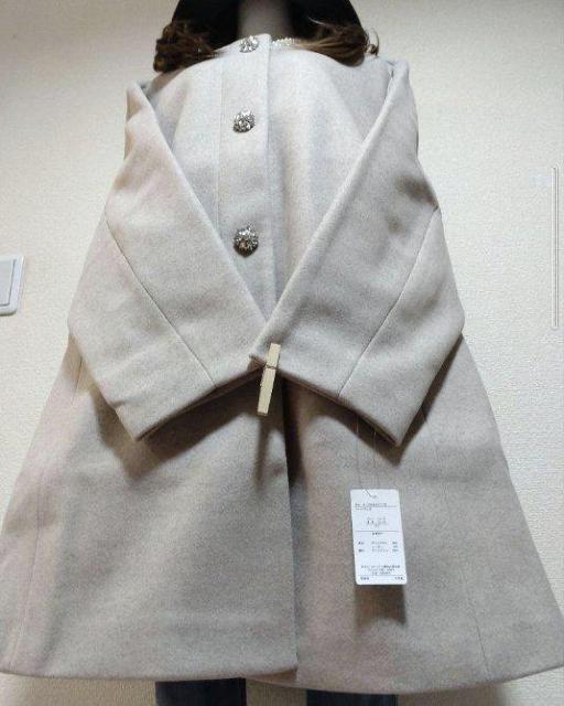 大きいサイズ8L★ビジューコート★ノーカラー★¥18590 < 女性ファッション  大きいサイズ8L★ビジューコート★ノーカラー★¥18590 < 女性ファッションの