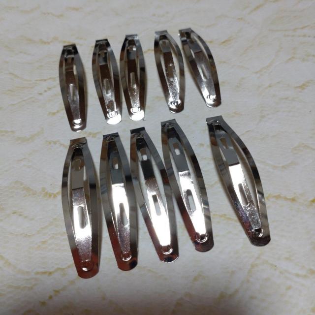 シルバー色ぱっちん留め10個セット < 女性アクセサリー/時計  シルバー色ぱっちん留め10個セット  < 女性アクセサリー/時計の