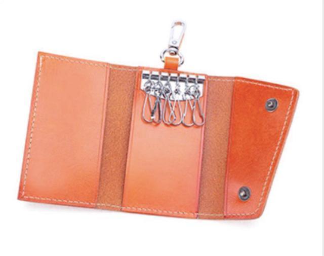 新品未使用 キーケース メンズ レディース おしゃれ 革 レザー ブラウン < 男性ファッション  新品未使用 キーケース メンズ レディース おしゃれ 革 レザー ブラウン < 男性ファッションの