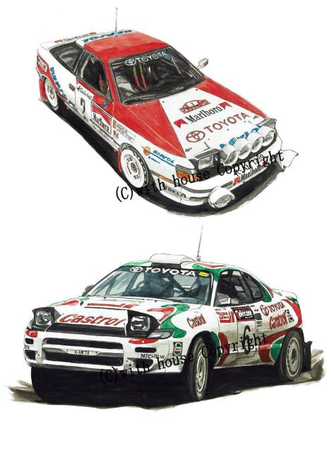 NC-1188セリカGT-FOUR限定版画サイン額装済作家平右ヱ門 < 自動車/バイク NC-1188セリカGT-FOUR限定版画サイン額装済作家平右ヱ門 < 自動車/バイク