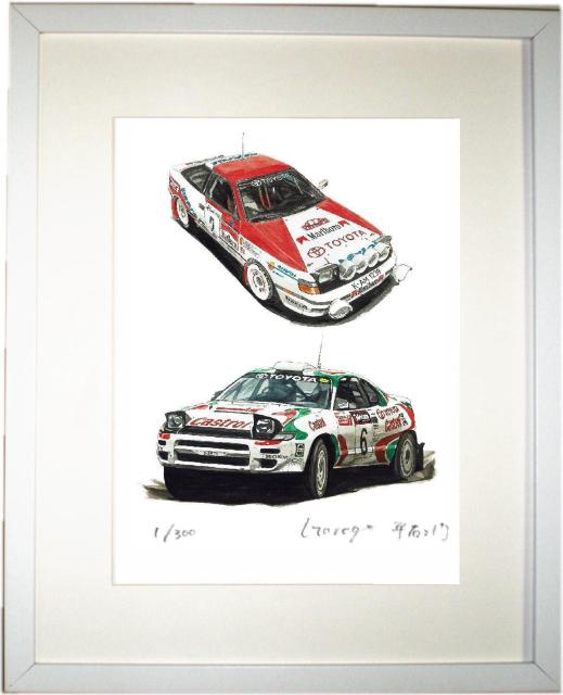 NC-1188セリカGT-FOUR限定版画サイン額装済作家平右ヱ門 < 自動車/バイク NC-1188セリカGT-FOUR限定版画サイン額装済作家平右ヱ門 < 自動車/バイク