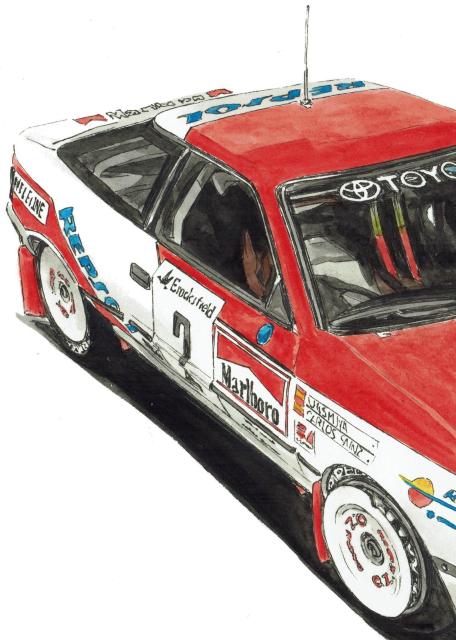 NC-1188セリカGT-FOUR限定版画サイン額装済作家平右ヱ門 < 自動車/バイク NC-1188セリカGT-FOUR限定版画サイン額装済作家平右ヱ門 < 自動車/バイク