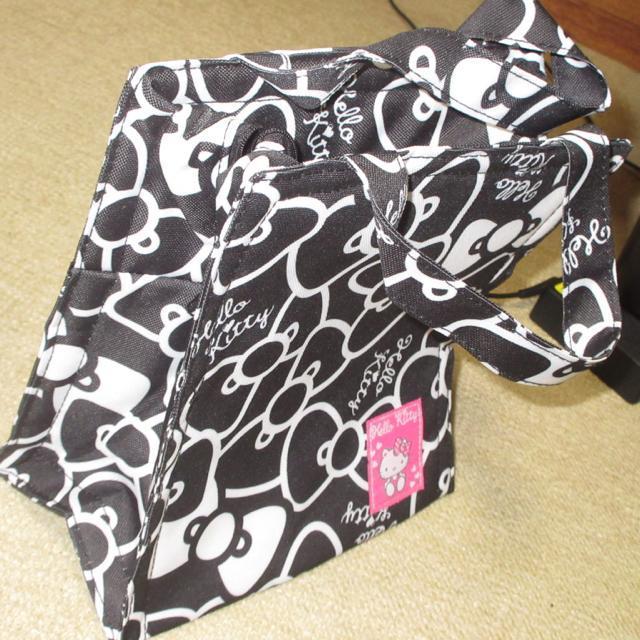 未使用☆ハローキティ*保冷バッグ*エコバッグ*お弁当バッグ(ブラック系) < おもちゃ 未使用☆ハローキティ*保冷バッグ*エコバッグ*お弁当バッグ(ブラック系) < おもちゃの