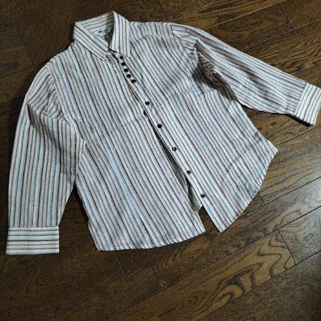 春夏秋 Lサイズ ストライプ シャツブラウス < 女性ファッション  春夏秋 Lサイズ ストライプ シャツブラウス  < 女性ファッションの