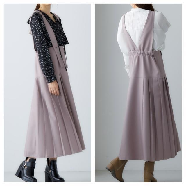 新品☆10L♪ベージュ系サイドプリーツジャンパースカート♪ジャンスカQ542 < 女性ファッション 新品☆10L♪ベージュ系サイドプリーツジャンパースカート♪ジャンスカQ542 < 女性ファッションの