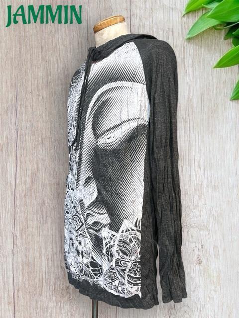 ビッグ仏陀ロンT アジアン エスニック ヒッピー サイケ 仏陀 ブッダ < 男性ファッション ビッグ仏陀ロンT アジアン エスニック ヒッピー サイケ 仏陀 ブッダ < 男性ファッションの