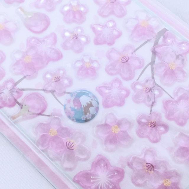 3D立体シール 桜 さくら フラワー デコレーション ステッカー 4枚セット 文具 雑貨 < インテリア/ライフ 3D立体シール 桜 さくら フラワー デコレーション ステッカー 4枚セット 文具 雑貨 < インテリア/ライフの