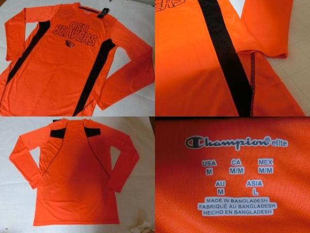 チャンピオン製 USカレッジ オレゴン州大ビーバーズ ロンT US M < レジャー/スポーツ  チャンピオン製 USカレッジ オレゴン州大ビーバーズ ロンT US M < レジャー/スポーツの