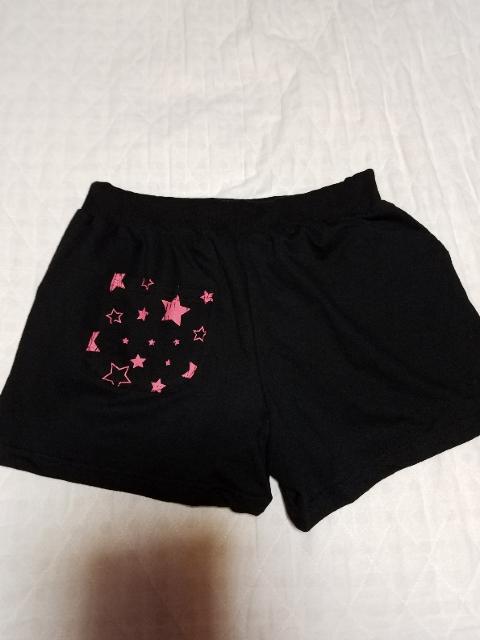 綿素材の黒×星柄ショーパン < 女性ファッション  綿素材の黒×星柄ショーパン < 女性ファッションの
