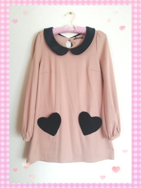 新品☆イング*衿付きハートポケットAラインワンピ < ブランド  新品☆イング*衿付きハートポケットAラインワンピ  < ブランドの