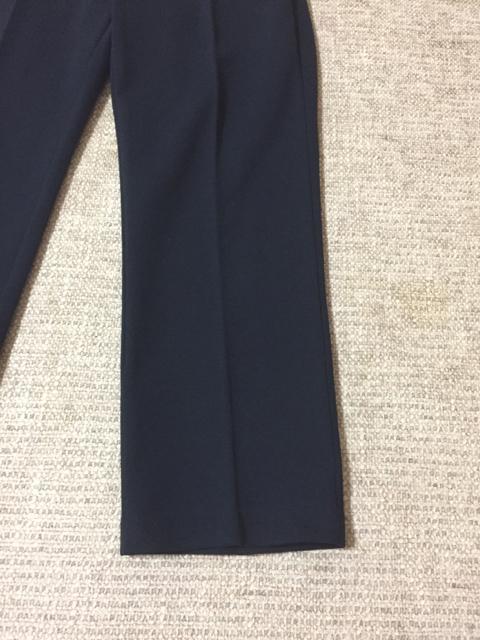 481.新品☆ウエストゴムスラックスパンツ☆紺/ネイビー☆L < 女性ファッション  481.新品☆ウエストゴムスラックスパンツ☆紺/ネイビー☆L < 女性ファッションの